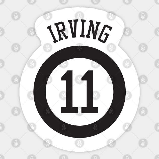 Kyrie Irving Name and Number Kyrie Irving Sticker TeePublic